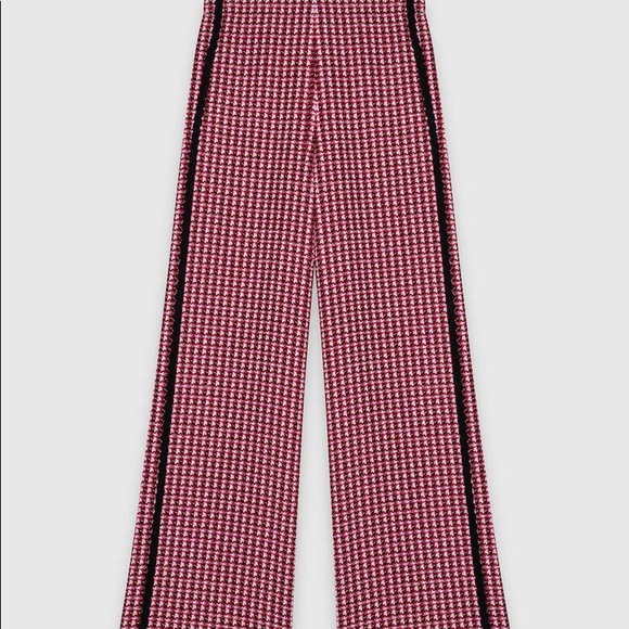 MAJE wide trousers in contrast tweed (fuchsia) - Picture 3 of 3